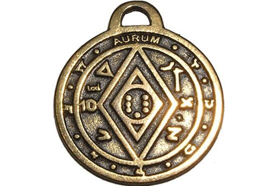 Mënz Amulett fir Vill Gléck a Räichtum